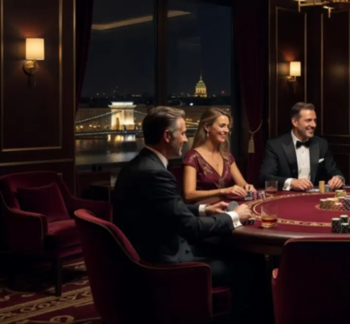 Elegáns offline póker est Budapesten prémium lounge környezetben