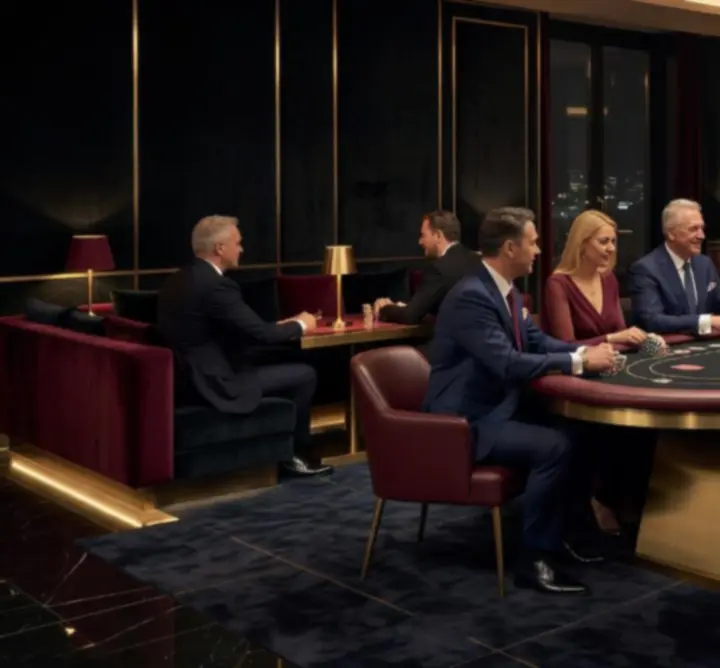 Elegáns offline póker est Budapesten, társasági hangulatú lounge térben
