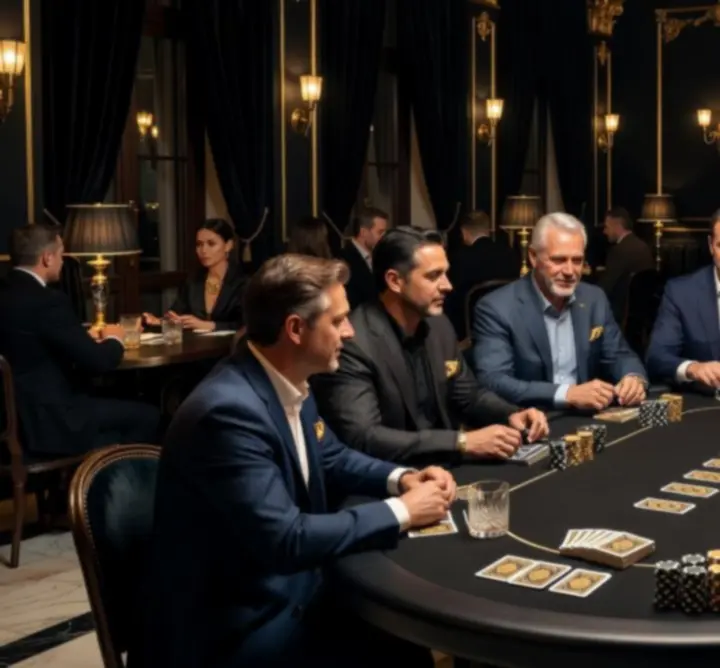 Tematikus póker rendezvény black & gold dekorációval és pókerasztallal Budapesten